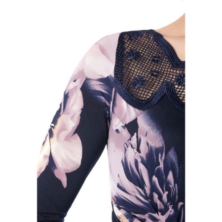 Female dress, size 44, blue color-1