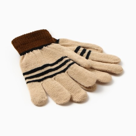 Children's gloves minku, beige color, 15 cm-1