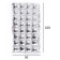 Panel foil 74 x 142 cm, 4 rows, silver color