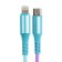 Type -C cable - Lightning, 3 A, 66 W, fast charging, braid fabric, 1 meter, multi -colored