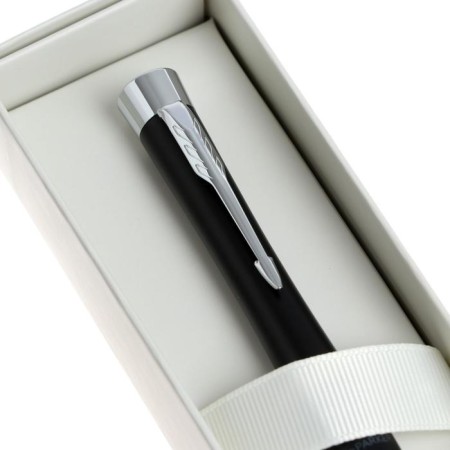 Ballpoint pen Parker Urban Core K314 Muted Black CT M, 1.0 mm, brass body, blue ink-3