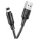 Cable Borofone BX41, Lightning - USB, Magnetic, 2.4 A, 1 m, PVC braid, black