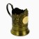 The cup holder "Golden Man", 12.5 x 8.5 x 11.3 cm