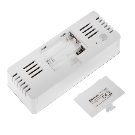 Sakura SA-8525, electronic, alarm clock, 3HAAA, white-4