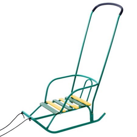 Sled "breeze 6", green color