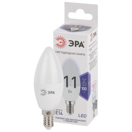 LED LED era Standard "candle", 11 W, E14, 880 lm, 6000K, glow cold white