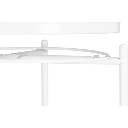 TRAY 1 Metal coffee table, white 46x46x52 cm-5