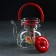 Glass teapot with metal sieve "Flower Fantasy", 1.4 liters