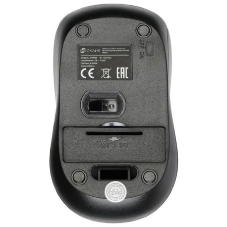 Mouse Oklick 675MW Black/Orange optical (800DPI) Wireless USB (2but)-4