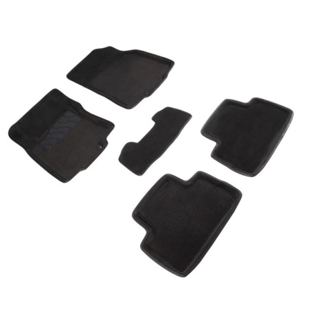 Pile rug for Nissan Qashqai II (Russian), 2016-, black