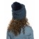 Hat for girls, size 48-50, blue color