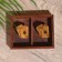 Casket for playing cards for 2 decks 15.5x12x3.5 cm, tree shisham
