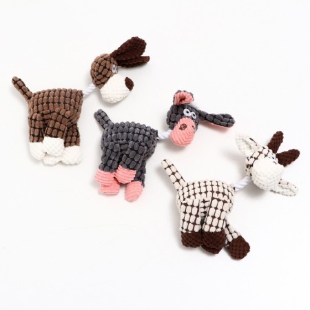 Soft toy for dogs "Funny Dvor", 27 x 8 cm, mix of flowers-6