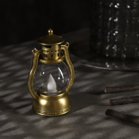 LED figure "Golden Lantern" 8 × 12 × 6 cm, plastic, batteries AG13x3, glow warm white-1