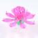 Candle for the cake musical "Bud", spinning, pink, 14.5 cm