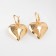 Earrings Metal "Heart" captivity mini, color gold