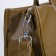 Luggage bag, external pocket, long belt, green-brown color