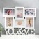 Photo frame plastic in 6 photos 10x15 cm "You and I" white 39x46.5 cm
