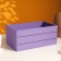 Wooden Kashpo 25x14x11 cm violet