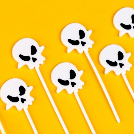 Swap "skull", in a set 12 pieces, white color-3