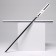 Souvenir weapon "Katana Narus" 96 cm, white with black, polystyrene foam