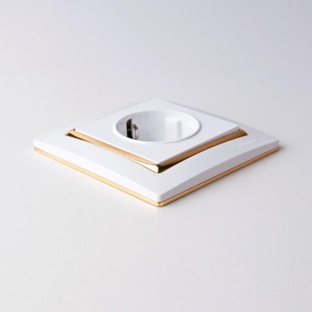 Frame for 1 post WL03-FRAME-01-WHITE-GD, Color Gold, White-3