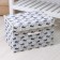 Stelly box for storage with a lid "Whales", 37 × 26 × 24 cm, white color
