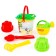 Sanding set: a bucket with a sticker, a strainer, scoop, robberies, 2 molds, watering can