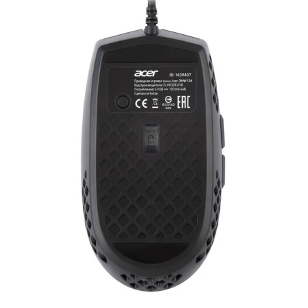 Mouse Acer OMW134 Black Optical (3200DPI) USB (5but)-3