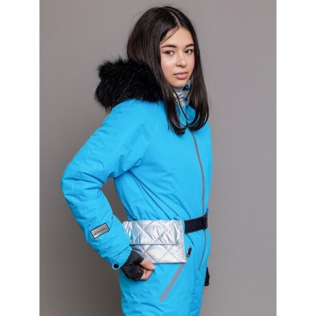 Overalls for a girl, height 164 cm, color blue lagoon-8