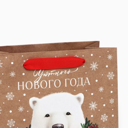 Craft square “New Year's bear”, 22 x 22 x 11 cm, New Year-5