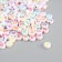 Beads for creativity plastic "Russian color letters on a circle" set of 500 grams 0.7x0.7x0.4 cm