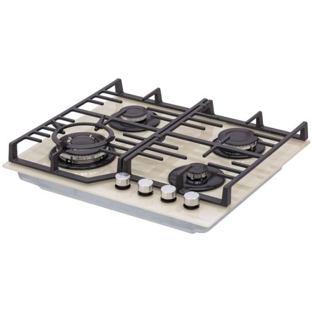 Krona Ardente 60 IV, gas, 4 burners, beige.-1