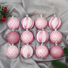 Set of balls plastic D-6 cm, 12 pcs 