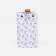 Key on the buttons, length 10.5 cm, 6 carabiners, white color