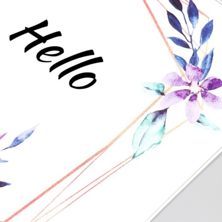 Stick plastic interior color "Watercolor flowers and geometry" 30x25 cm-2