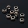 Crimp (covering bead) 1.2 × 1.2 × 0.5 cm, (set 10 pcs.), Silver color