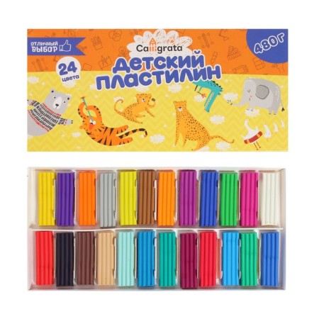 Plasticine 24 -cv 480 g Calligrata classic