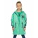Raincoat for girls, height 92 cm, green color