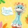 Musical toy "Funny giraffes", sound, light, blue color