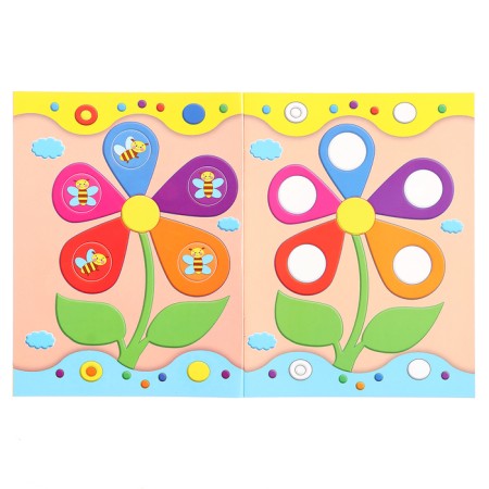Developing stickers for babies "Flowers"-4