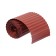 Border tape, 0.2 × 9 m, thickness 0.6 mm, plastic, corrugation, dark brown, Greengo