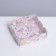 Bearbox, confectionery packaging with PVC lid, "flowers", 10.5 x 10.5 x 3 cm