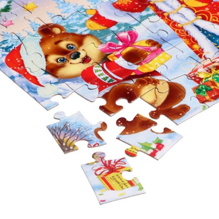 Puzzle "Gifts under the Christmas tree", 60 elements-4