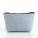 Cosmetic bag a single-flower, 25*7.5*14, lightning department, lining, blue