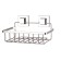 Shelf in the bathroom straight, 24 x 15 x 14 cm, self -adhesive, chromium color, EF241