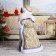 Santa Claus "Shik" in a blue-gold fur coat with a staff, moves, 47 cm