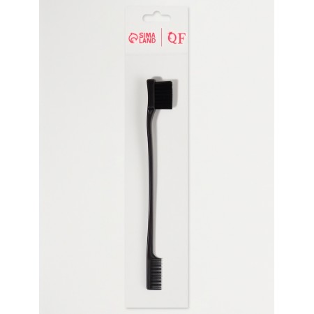 Расческа-щетка для укладки прядей 17,5*2*1,2см пластик черный пакет QF-5