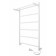 Electric towel Indigo Line, 800x500 mm, hidden installation, white