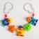 Stretching to a stroller/crib "little men", 3 toys, mixing color, crush me